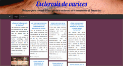 Desktop Screenshot of esclerosisdevarices.com