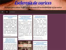 Tablet Screenshot of esclerosisdevarices.com